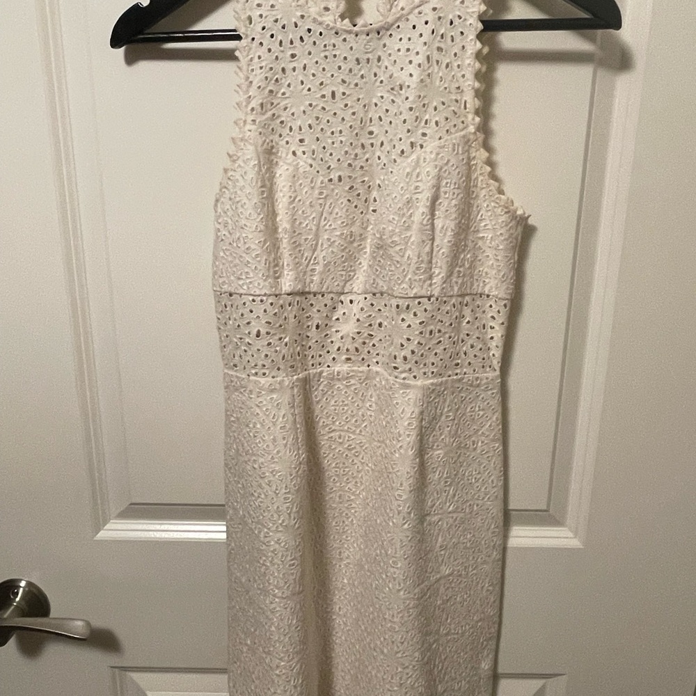 Saylor Eyelet Dress, White